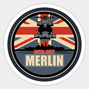Merlin Helicopter Patch Sticker